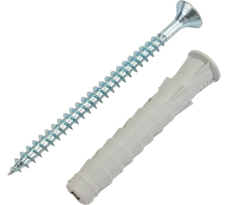 Универсальный дюбель Tecfi VZ нейлон 8x52 с шурупом 5 шт - пакет 147442