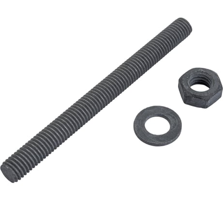 Фиксар анкерная шпилька ФШ ТД 10х110 с покрытием ТДЦ в комплекте с гайкой и шайбой 50шт 609210110/50
