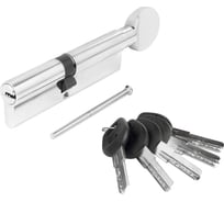 Цилиндровый механизм Аллюр HD FG 100-5К CP [40Gх10x50](55x45G) хром, перф. ключ, БЛИСТЕР 12216
