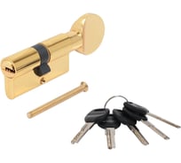 Цилиндровый механизм Аллюр HD FG 60-5К BP (30x30G) латунь, перф. ключ/вертушка, БЛИСТЕР 7811