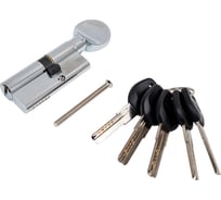 Цилиндровый механизм Аллюр HD FG 70-5К CP [25Gx10x35](40x30G) хром, перф. ключ/вертушка, БЛИСТЕР 7816