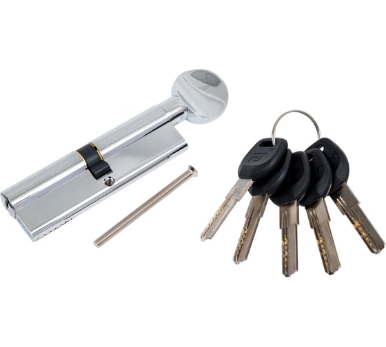 Цилиндровый механизм Аллюр HD FG 100-5К CP (50x50G) хром, перф. ключ 16279 1