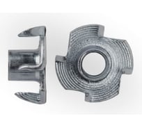 Мебельная забивная гайка ЖЕСТЬ DIN 1624, цинк, М5, 10 шт., европодвес УТ-00010896