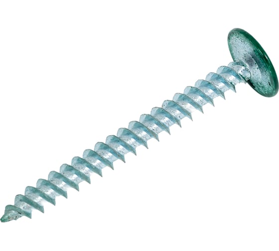 Саморез с прессшайбой ЖЕСТЬ острый, 4,2x41 мм, RAL6005, 150 шт., контейнер 500 мл УТ-00010141 1