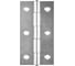 Узкая петля VORMANN 80х41х1,5 мм, оцинкованная, латунный штифт 00501 080 Z 1