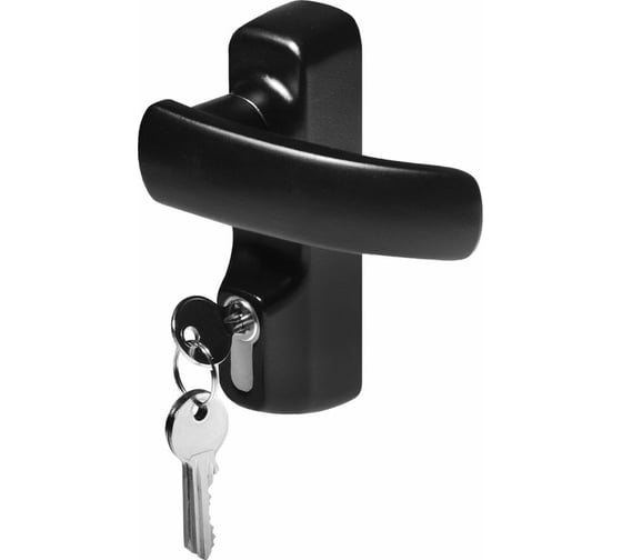Внешняя нажимная ручка DOORLOCK V PD700/H1 серия Variant, черная, с цилиндром 75499 1