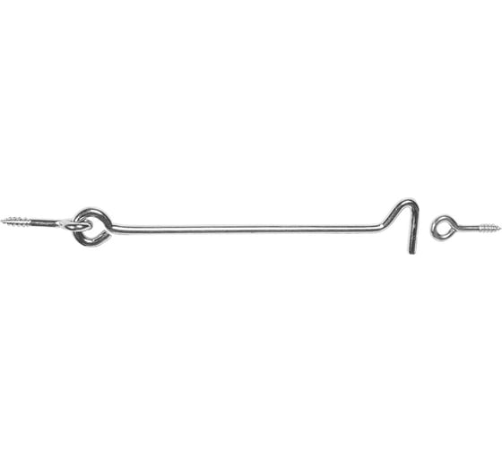 Накидной крючок с осью VORMANN 120 мм, d 4,2 мм, оцинкованный 00082 120 Z 1
