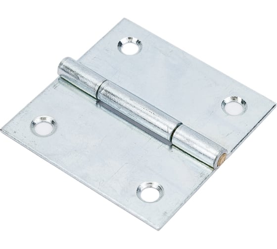Прямая петля VORMANN 40х40х0,9 мм, оцинкованная, латунный штифт 00503 040 Z 1