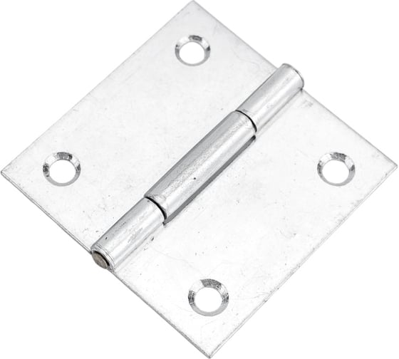 Прямая петля VORMANN 40х40х0,9 мм, оцинкованная, латунный штифт 00503 040 Z