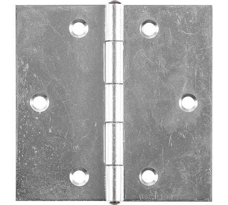 Прямая петля VORMANN 80х80х1,5 мм, оцинкованная, латунный штифт 00503 080 Z