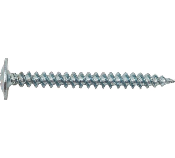 Саморез полусфера с прессшайбой STEELREX острый, цинк, 4,2x32 мм, коробка 750 шт. 0117042032B100075008 1