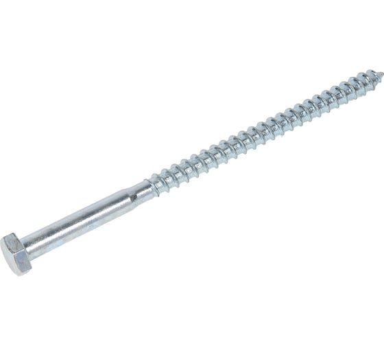 Шуруп для крепления лаг и реек STEELREX цинк, 8x140 мм, коробка 60 шт. 0127008140B100006008