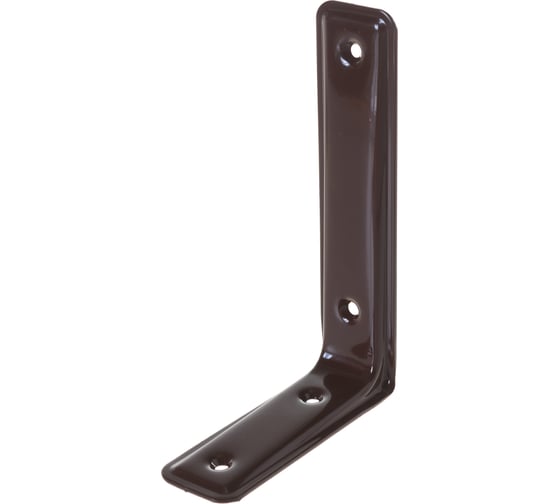 Кронштейн VORMANN 3-F 160х105х40 мм, оцинкованный, цвет: коричневый, 00165 160 B