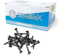 Саморез для ГКЛ STEELREX крупная резьба, оксид, 3,5x55 мм, коробка 500 шт. 0103035055B100050008