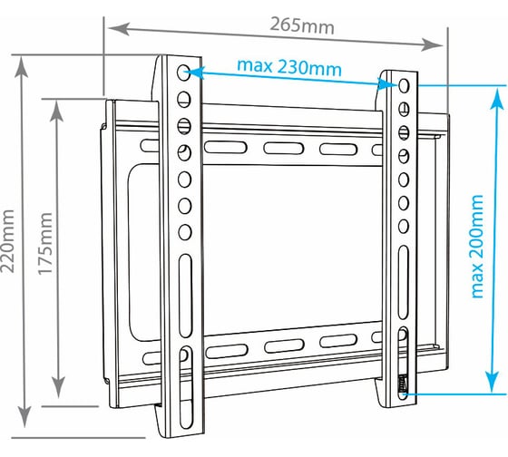 TV кронштейн Arm media STEEL 5 black 10156