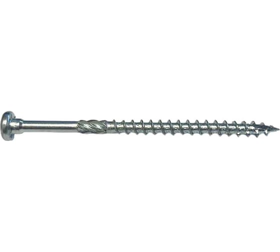 Евро-винт по дереву HIMTEX fix белый цинк, Torx 25 5x80 (200 шт.) 05080EUR