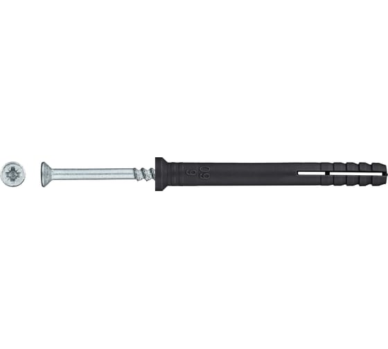 Дюбель-гвоздь полипр. потай. Tech-Krep 6x60 (100 шт) - пакет ECOPLAST 154322