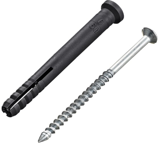 Дюбель-гвоздь полипр. потай. Tech-Krep 6x60 (100 шт) - пакет ECOPLAST 154322