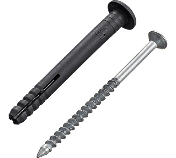 Дюбель-гвоздь полипр. гриб. Tech-Krep 6x60 (100 шт) - пакет ECOPLAST 154321