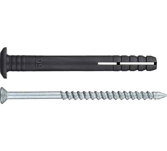 Дюбель-гвоздь полипр. гриб. Tech-Krep 6x60 (100 шт) - пакет ECOPLAST 154321