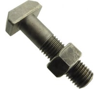 Болт с Т-образной головкой ЦКИ DIN261, с гайкой, М10x40 мм, 4.6, Б/П, 2 шт. 83524