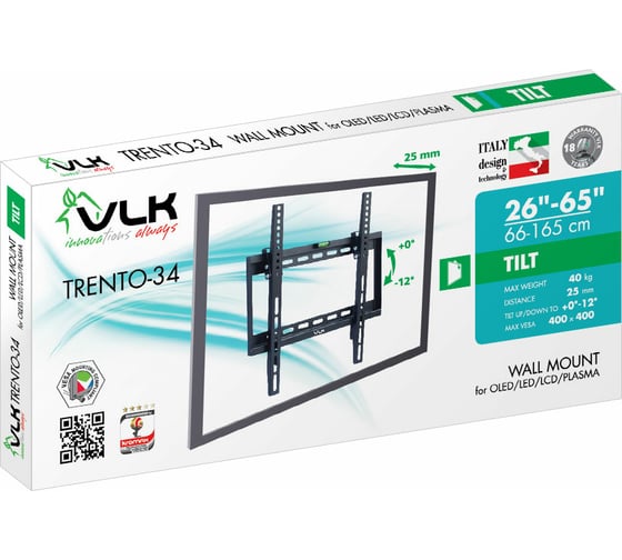 TV кронштейн VLK TRENTO 34 black 51014
