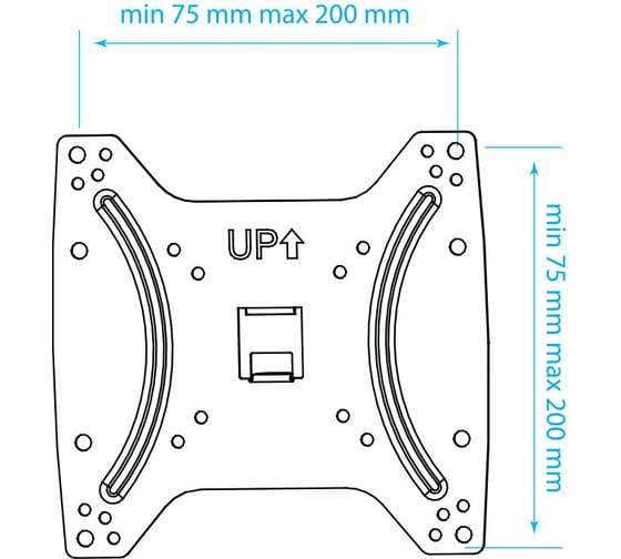 TV кронштейн Kromax OPTIMA 200 black 28005