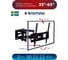 TV кронштейн Kromax PIXIS L new black 26016 2