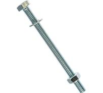 Болт ПАРТНЕР DIN933, оцинк., М6x80 мм, гайка+шайба+гровер, 4 шт. ФАС 27688 70