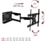 TV кронштейн Kromax GALACTIC 60 black 26024 2