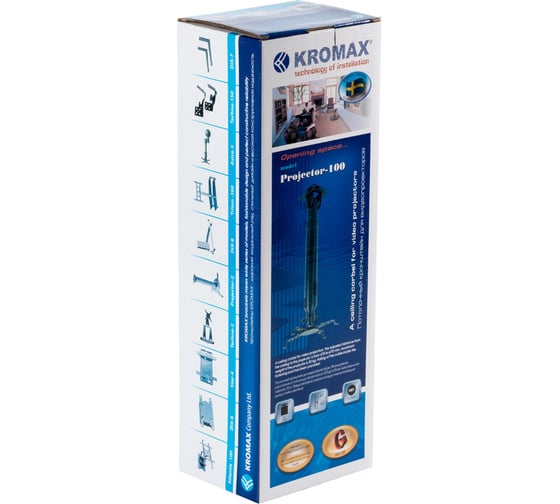 Кронштейн для проекторов Kromax PROJECTOR 100 white 20196