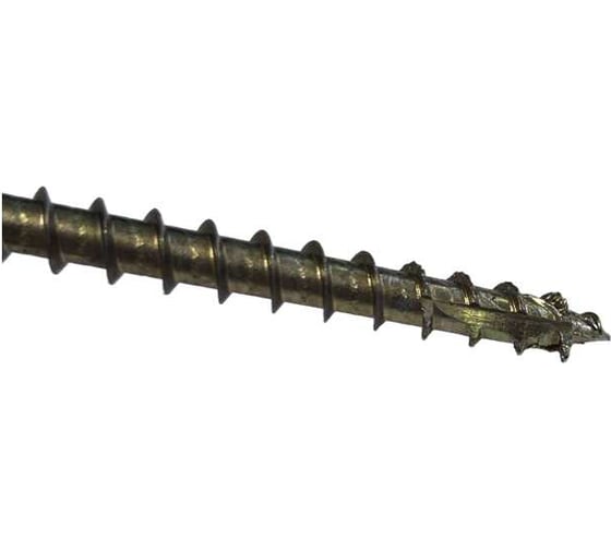 Конструкционный саморез по дереву HIMTEX двойная резьба, желт. 6-гр. Torx 40 8x350 (50 шт.) 08350FDT