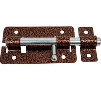 Накладная задвижка Tech-Krep/Zitar ЗД 1 115х62 круглый ригель D14мм, L145мм медь 148361