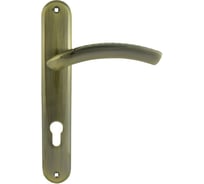 Дверная ручка на планке НОРА-М 96-85 мм ст.бронза 11455