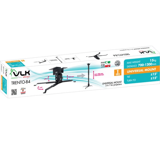 Кронштейн для проекторов VLK TRENTO 84 black 51026