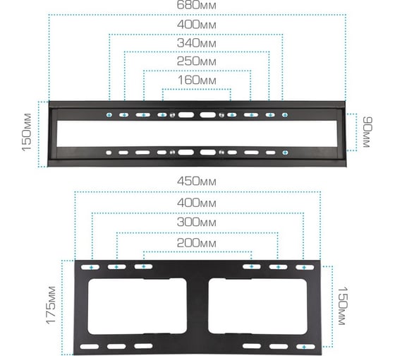TV кронштейн VLK TRENTO 9 black 51009