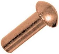 Забивная заклепка ЦКИ DIN660, 2x8 мм, медь, 100 шт. 84389