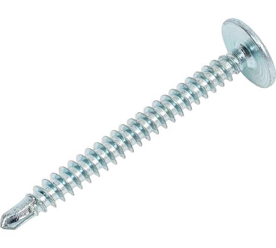 Саморез пресс-шайба Квадра со сверлом, 4.2x41, цинк, yп. 8 шт. 420414088120