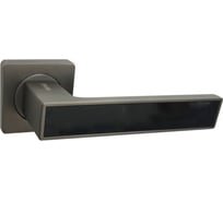 Дверные ручки алюминиевые, графит/черный глянец Vantage V52GR/BL-2 AL