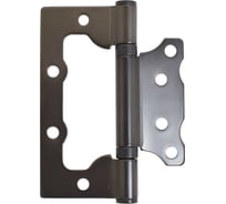 Петля накладная без врезки Аллюр 100x75 2BB MBN БЛИСТЕР, 2,5 мм, графит, 2 шт. 12161