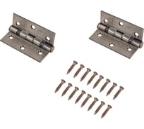 Петля дверная Аллюр 20325 (77x64) 2BB-FHP AB, 2 подшипника, ст. бронза, 2 шт. 1100