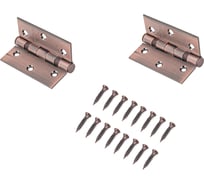 Петля дверная Аллюр 20325 (77x64) 2BB-FHP AC, 2 подшипника, ст. медь, 2 шт. 1101