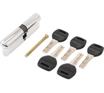 Цилиндровый механизм Аллюр HD F 90-5К CP (40x50), хром, перф. ключ7801