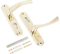 Комплект ручек Аллюр 103-1, 85 мм, GP латунь 12443