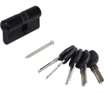 Цилиндровый механизм Аллюр HD F 60-5К BLACK (30x30) черный, перф. ключ, БЛИСТЕР 12232