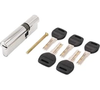 Цилиндровый механизм Аллюр HD F 90-5К CP[30x10x50] (35x55), хром, перф. ключ, БЛИСТЕР 7803