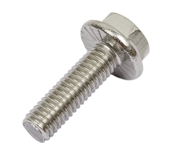 Болт DINFIX DIN 6921 с шестигранной головкой с фланцем с зазубринами 10x40 А2 нержавеющая сталь, 2 шт. 00-0005332