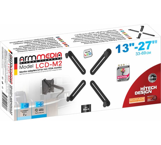 Адаптер для крепления Arm media LCD M2 black 10228