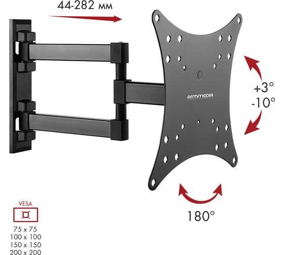 TV кронштейн Arm media MARS 4 black 10183