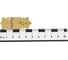 Замок для шкатулки 47х20х0,5 мм VORMANN латунь комплект европодвес 090841000 4